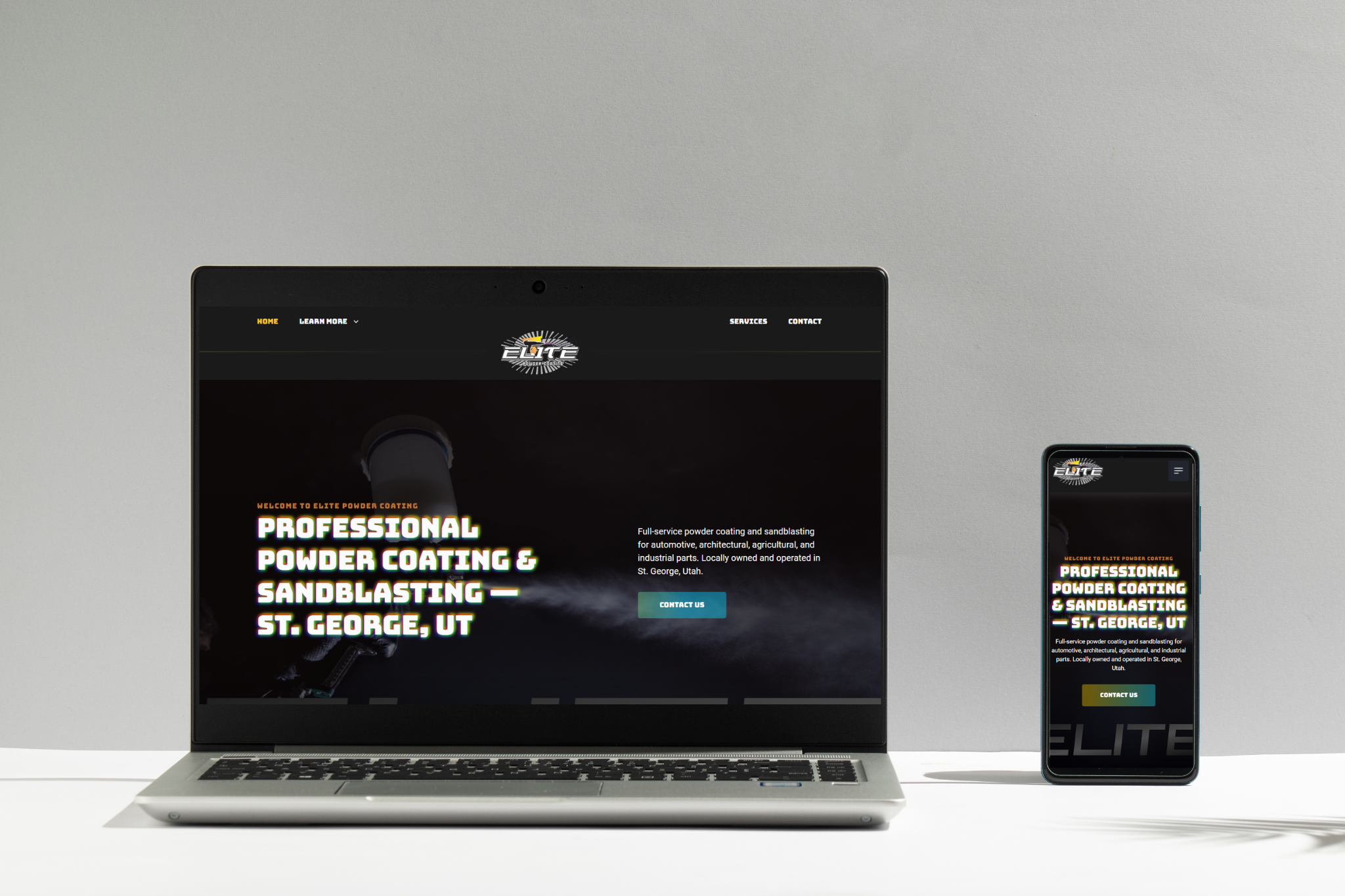 Elite Powder Coating Screenshot